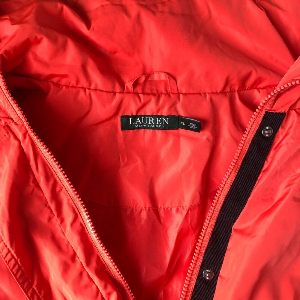LAUREN by RALPH LAUREN windbreaker red long EUC